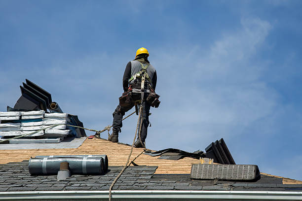 Professional Gutter Installation technician working in Odessa, FL